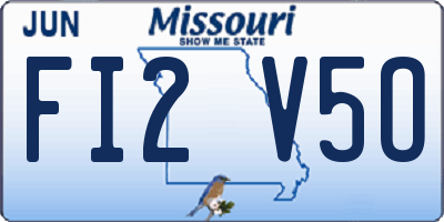 MO license plate FI2V5O