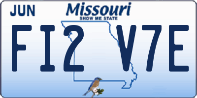 MO license plate FI2V7E
