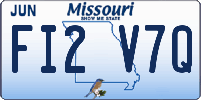 MO license plate FI2V7Q