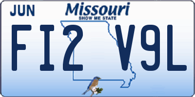 MO license plate FI2V9L