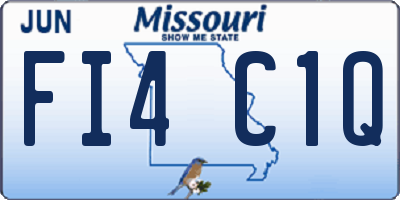 MO license plate FI4C1Q