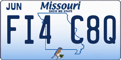 MO license plate FI4C8Q