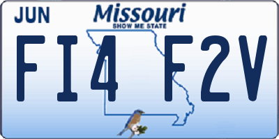 MO license plate FI4F2V