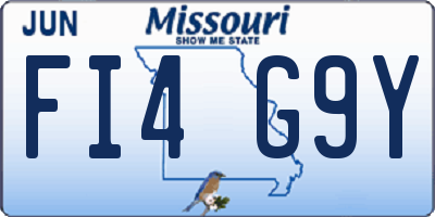 MO license plate FI4G9Y