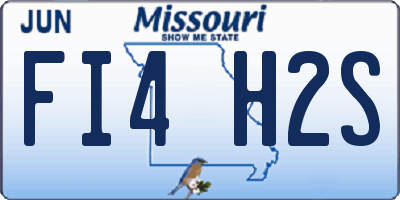 MO license plate FI4H2S