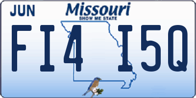 MO license plate FI4I5Q