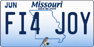 MO license plate FI4J0Y