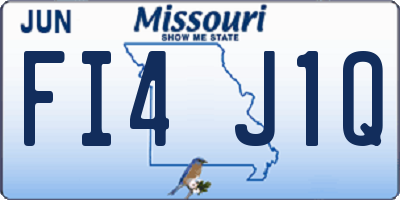 MO license plate FI4J1Q