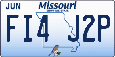 MO license plate FI4J2P
