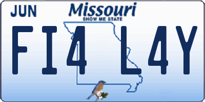 MO license plate FI4L4Y