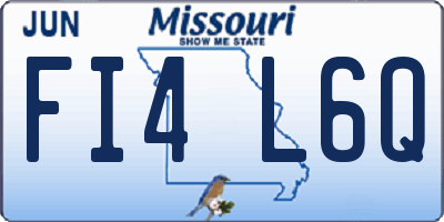MO license plate FI4L6Q