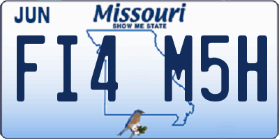 MO license plate FI4M5H