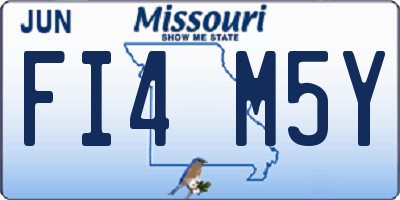 MO license plate FI4M5Y