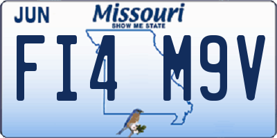 MO license plate FI4M9V