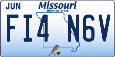 MO license plate FI4N6V