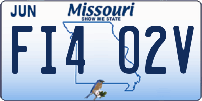 MO license plate FI4O2V