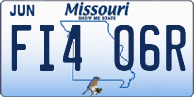 MO license plate FI4O6R