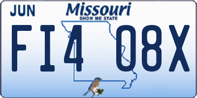 MO license plate FI4O8X