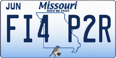 MO license plate FI4P2R