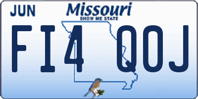 MO license plate FI4Q0J