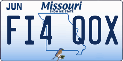 MO license plate FI4Q0X