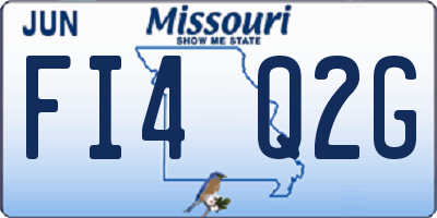 MO license plate FI4Q2G