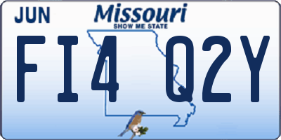 MO license plate FI4Q2Y