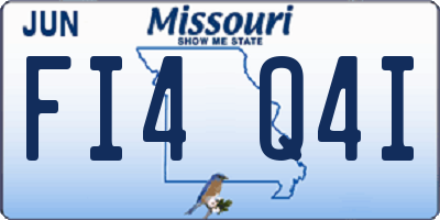 MO license plate FI4Q4I