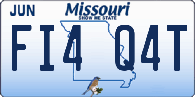 MO license plate FI4Q4T