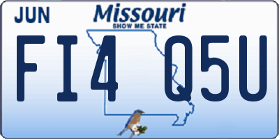 MO license plate FI4Q5U