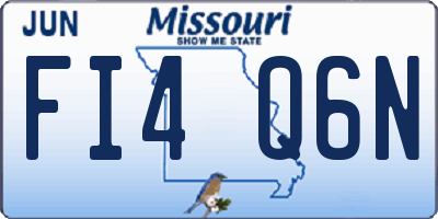 MO license plate FI4Q6N