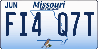 MO license plate FI4Q7T