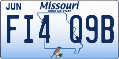 MO license plate FI4Q9B