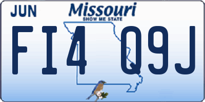 MO license plate FI4Q9J