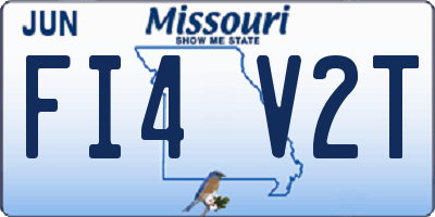 MO license plate FI4V2T