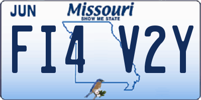 MO license plate FI4V2Y