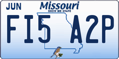 MO license plate FI5A2P