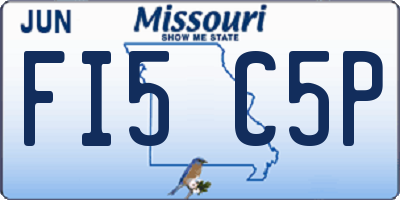 MO license plate FI5C5P