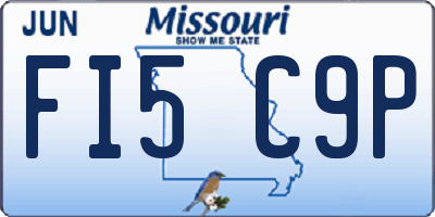 MO license plate FI5C9P