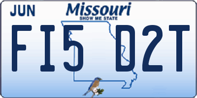 MO license plate FI5D2T