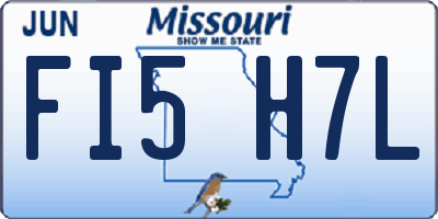 MO license plate FI5H7L