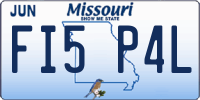 MO license plate FI5P4L