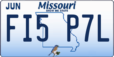 MO license plate FI5P7L