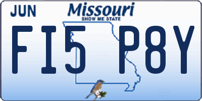 MO license plate FI5P8Y