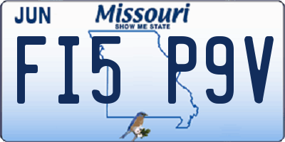 MO license plate FI5P9V