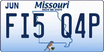 MO license plate FI5Q4P