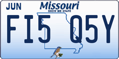 MO license plate FI5Q5Y