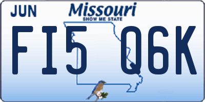 MO license plate FI5Q6K