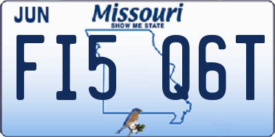 MO license plate FI5Q6T
