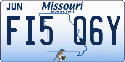 MO license plate FI5Q6Y